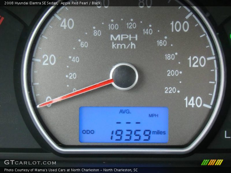 Apple Red Pearl / Black 2008 Hyundai Elantra SE Sedan
