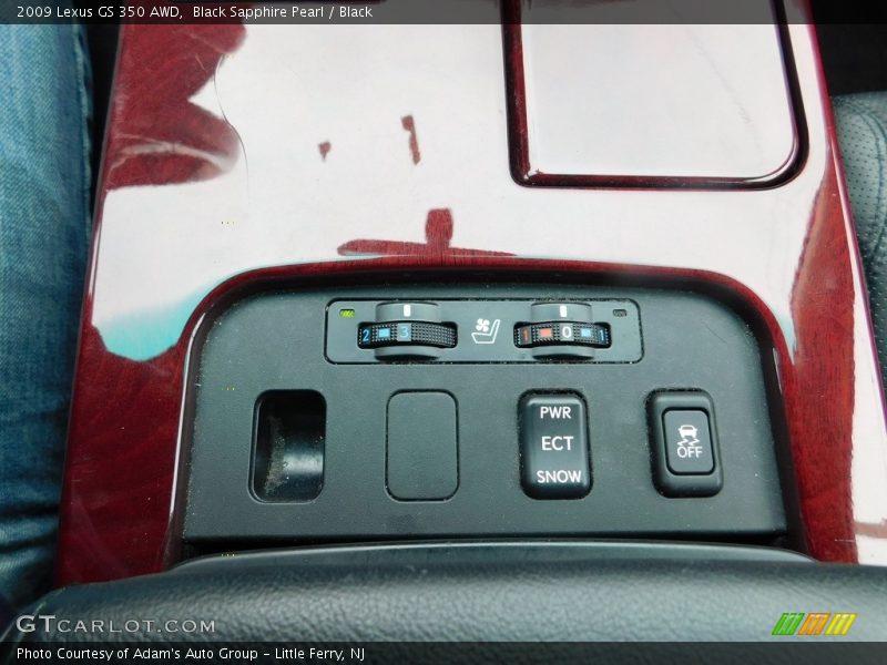 Black Sapphire Pearl / Black 2009 Lexus GS 350 AWD