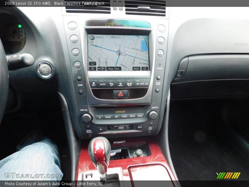 Black Sapphire Pearl / Black 2009 Lexus GS 350 AWD