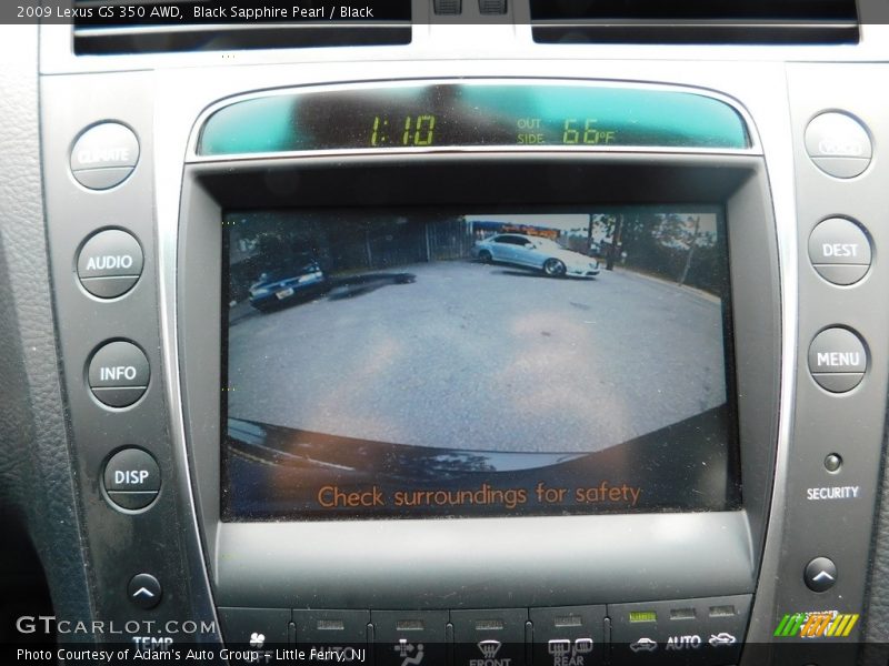 Black Sapphire Pearl / Black 2009 Lexus GS 350 AWD