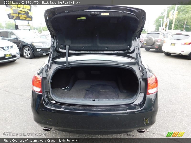 Black Sapphire Pearl / Black 2009 Lexus GS 350 AWD