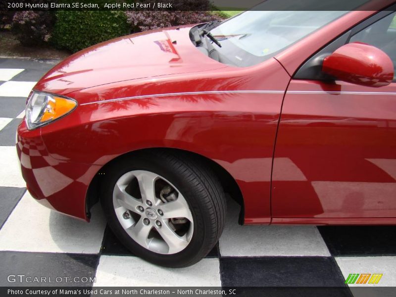 Apple Red Pearl / Black 2008 Hyundai Elantra SE Sedan