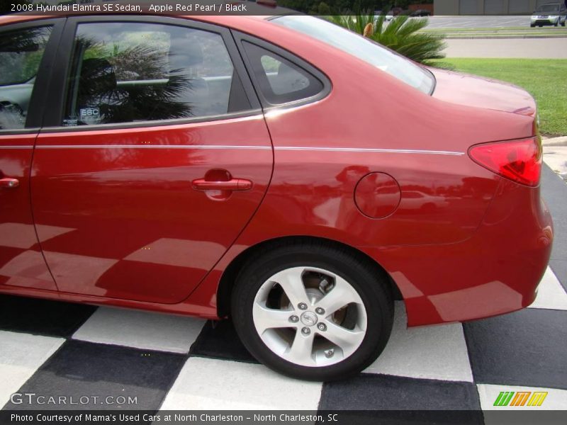 Apple Red Pearl / Black 2008 Hyundai Elantra SE Sedan