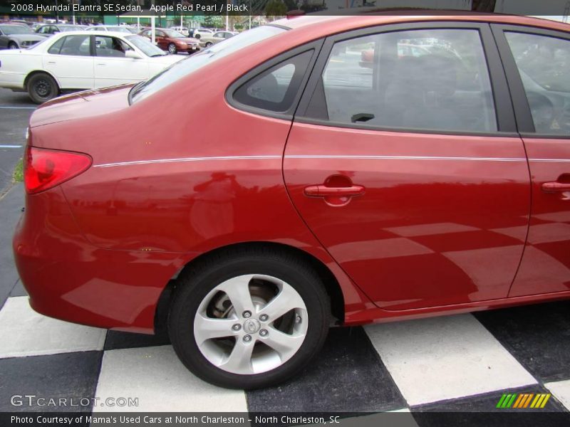 Apple Red Pearl / Black 2008 Hyundai Elantra SE Sedan