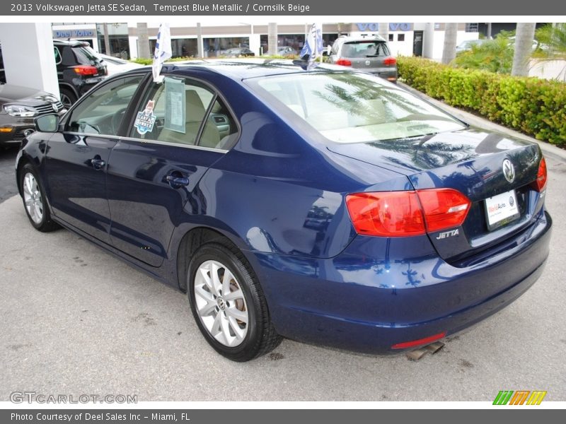 Tempest Blue Metallic / Cornsilk Beige 2013 Volkswagen Jetta SE Sedan