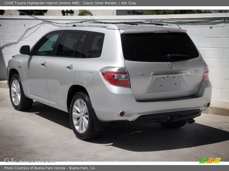 Classic Silver Metallic / Ash Gray 2008 Toyota Highlander Hybrid Limited 4WD