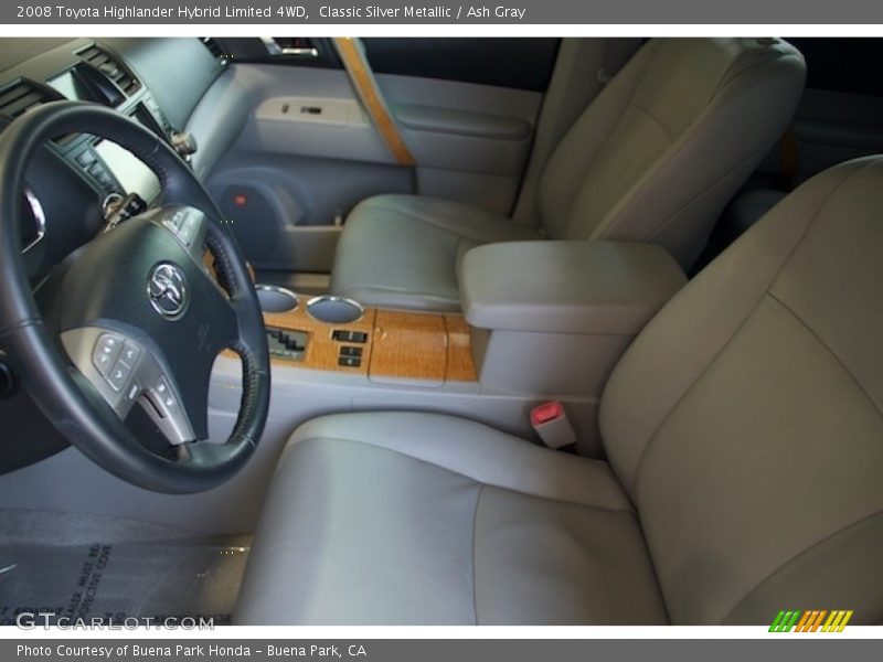 Classic Silver Metallic / Ash Gray 2008 Toyota Highlander Hybrid Limited 4WD