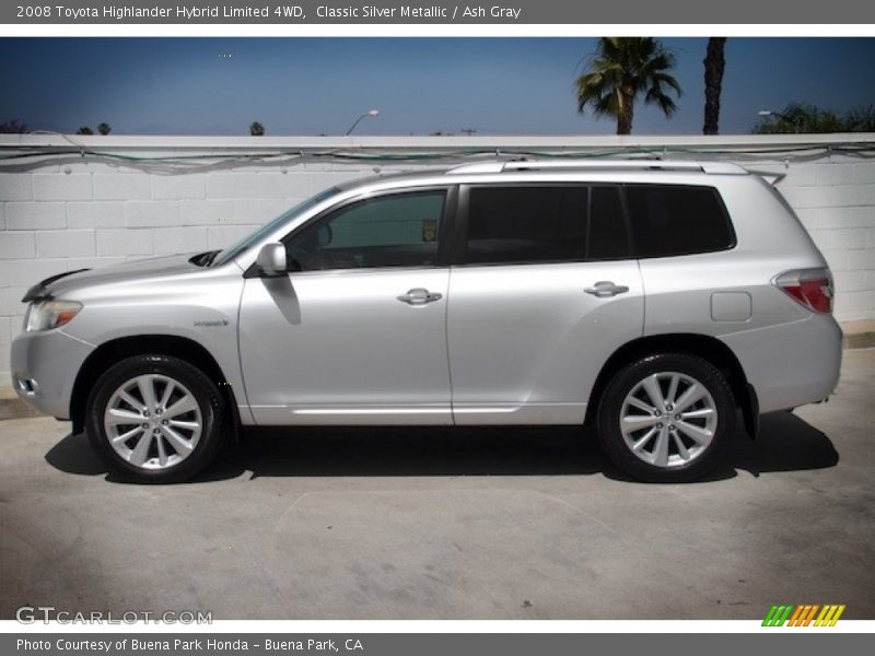 Classic Silver Metallic / Ash Gray 2008 Toyota Highlander Hybrid Limited 4WD