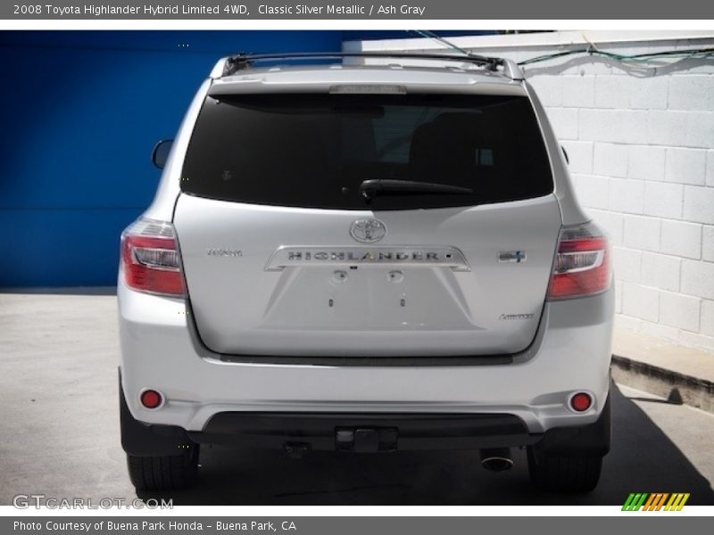 Classic Silver Metallic / Ash Gray 2008 Toyota Highlander Hybrid Limited 4WD