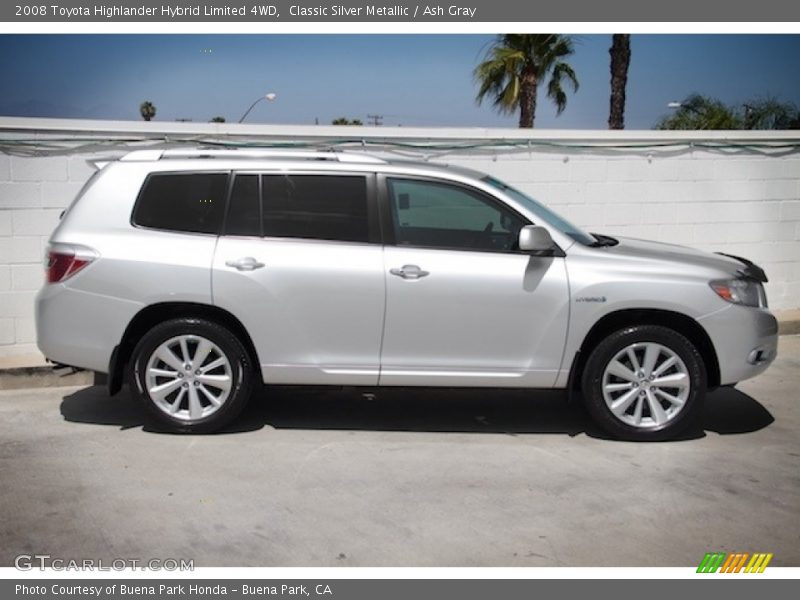 Classic Silver Metallic / Ash Gray 2008 Toyota Highlander Hybrid Limited 4WD