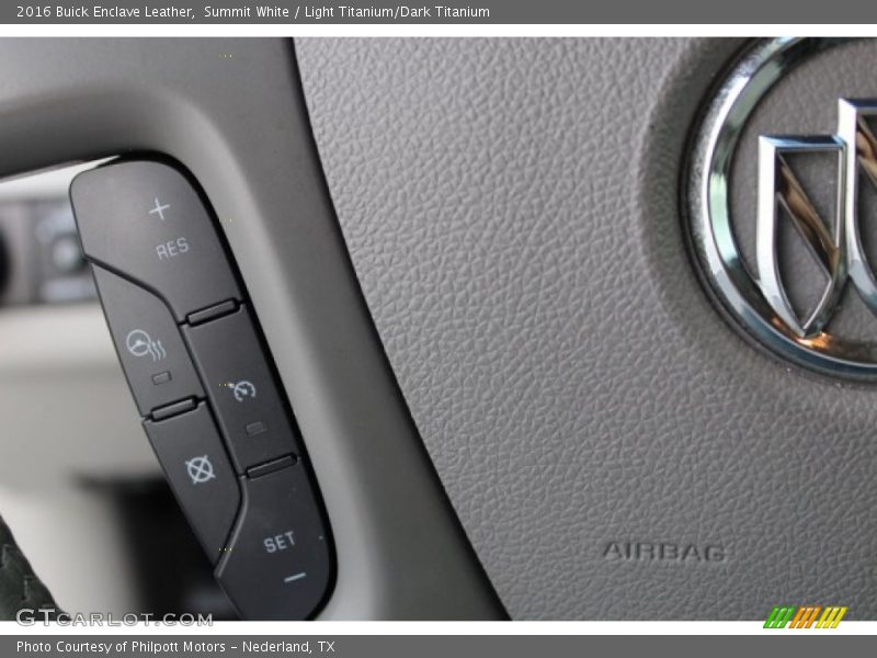 Summit White / Light Titanium/Dark Titanium 2016 Buick Enclave Leather