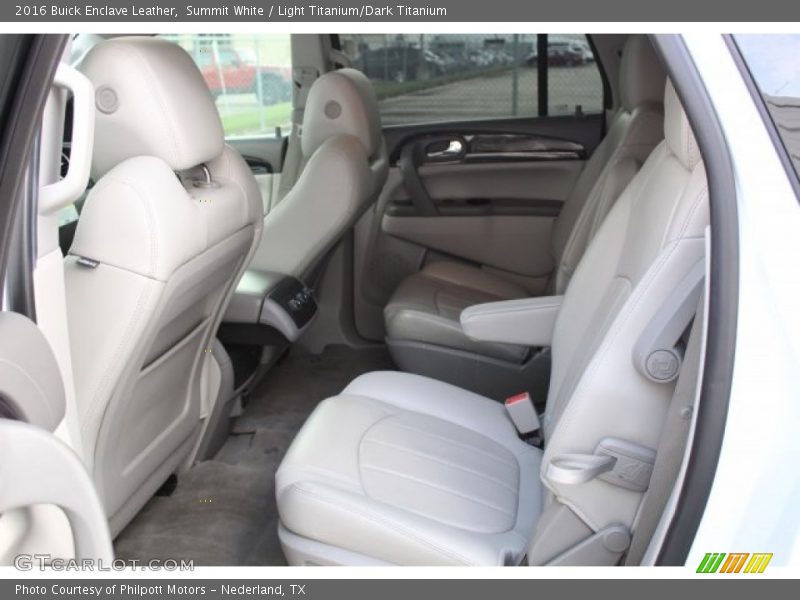 Summit White / Light Titanium/Dark Titanium 2016 Buick Enclave Leather