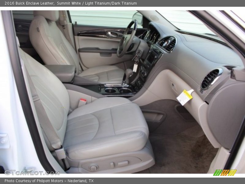 Summit White / Light Titanium/Dark Titanium 2016 Buick Enclave Leather