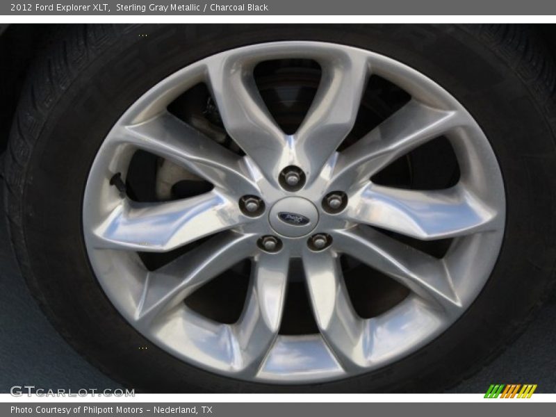 Sterling Gray Metallic / Charcoal Black 2012 Ford Explorer XLT