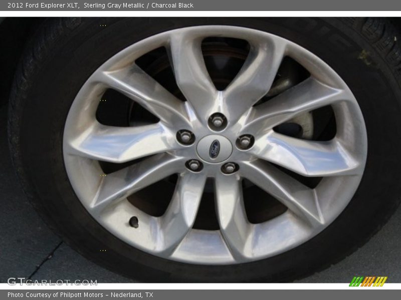 Sterling Gray Metallic / Charcoal Black 2012 Ford Explorer XLT