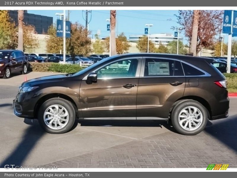 Kona Coffee Metallic / Parchment 2017 Acura RDX Technology AWD
