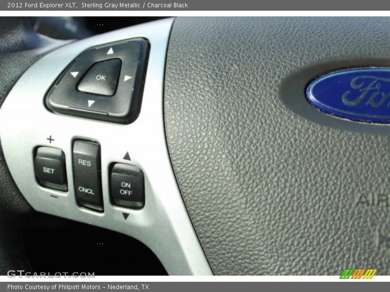 Sterling Gray Metallic / Charcoal Black 2012 Ford Explorer XLT
