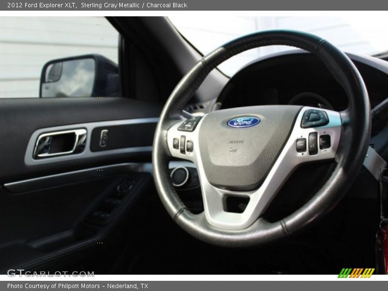 Sterling Gray Metallic / Charcoal Black 2012 Ford Explorer XLT