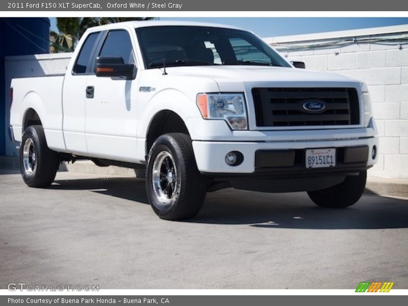 Oxford White / Steel Gray 2011 Ford F150 XLT SuperCab