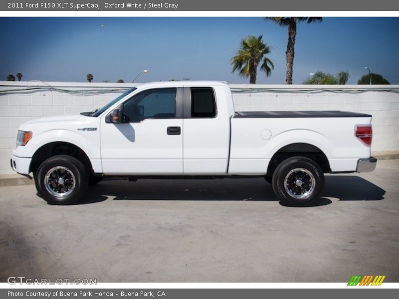 Oxford White / Steel Gray 2011 Ford F150 XLT SuperCab