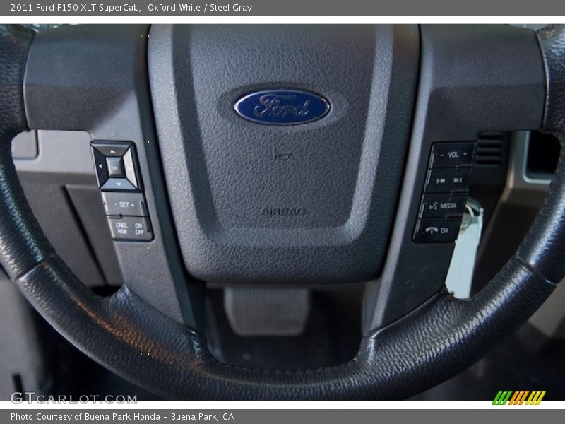Oxford White / Steel Gray 2011 Ford F150 XLT SuperCab