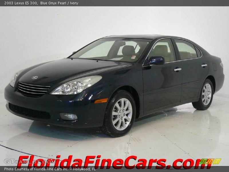 Blue Onyx Pearl / Ivory 2003 Lexus ES 300