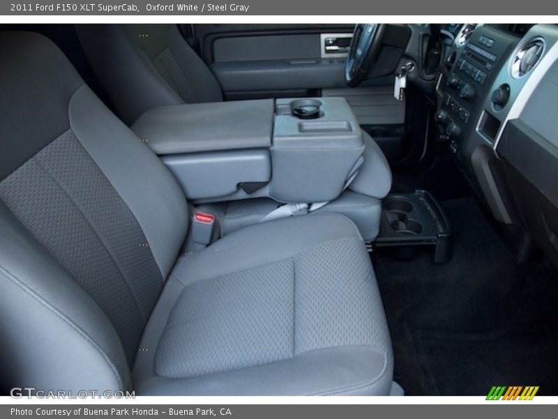 Oxford White / Steel Gray 2011 Ford F150 XLT SuperCab