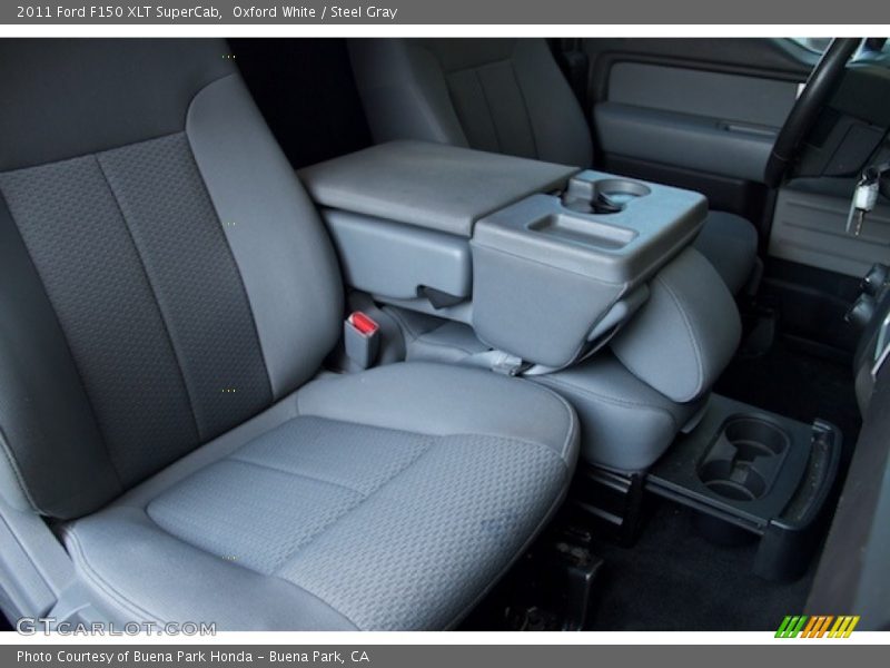 Oxford White / Steel Gray 2011 Ford F150 XLT SuperCab