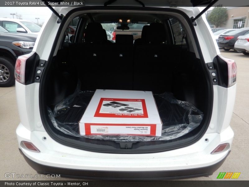 Super White / Black 2017 Toyota RAV4 LE