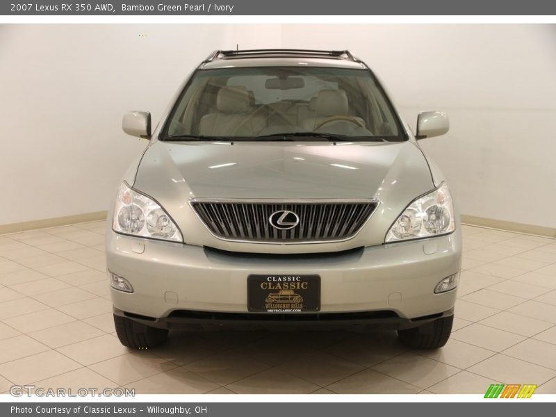 Bamboo Green Pearl / Ivory 2007 Lexus RX 350 AWD