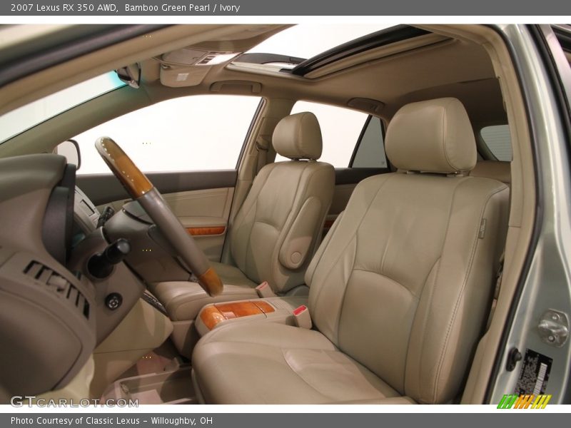 Bamboo Green Pearl / Ivory 2007 Lexus RX 350 AWD