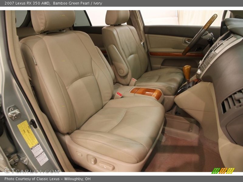 Bamboo Green Pearl / Ivory 2007 Lexus RX 350 AWD