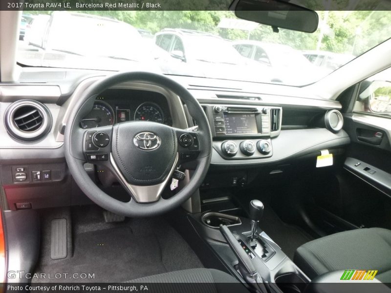 Barcelona Red Metallic / Black 2017 Toyota RAV4 LE