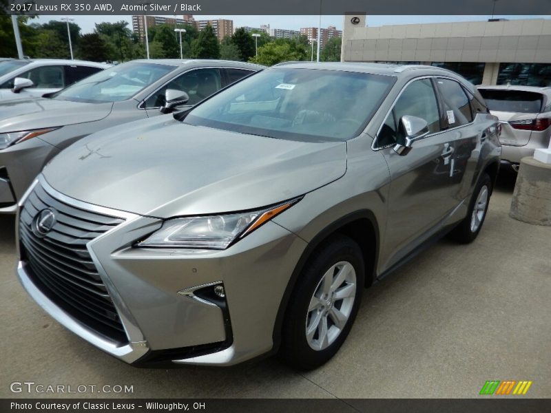 Atomic Silver / Black 2017 Lexus RX 350 AWD