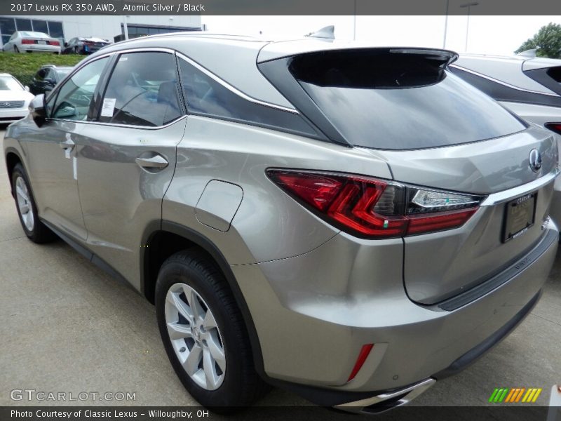 Atomic Silver / Black 2017 Lexus RX 350 AWD