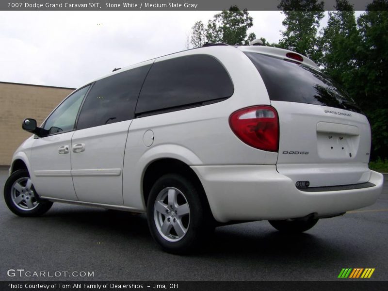 Stone White / Medium Slate Gray 2007 Dodge Grand Caravan SXT