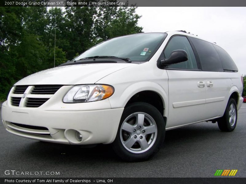 Stone White / Medium Slate Gray 2007 Dodge Grand Caravan SXT