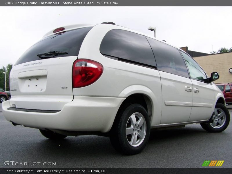 Stone White / Medium Slate Gray 2007 Dodge Grand Caravan SXT