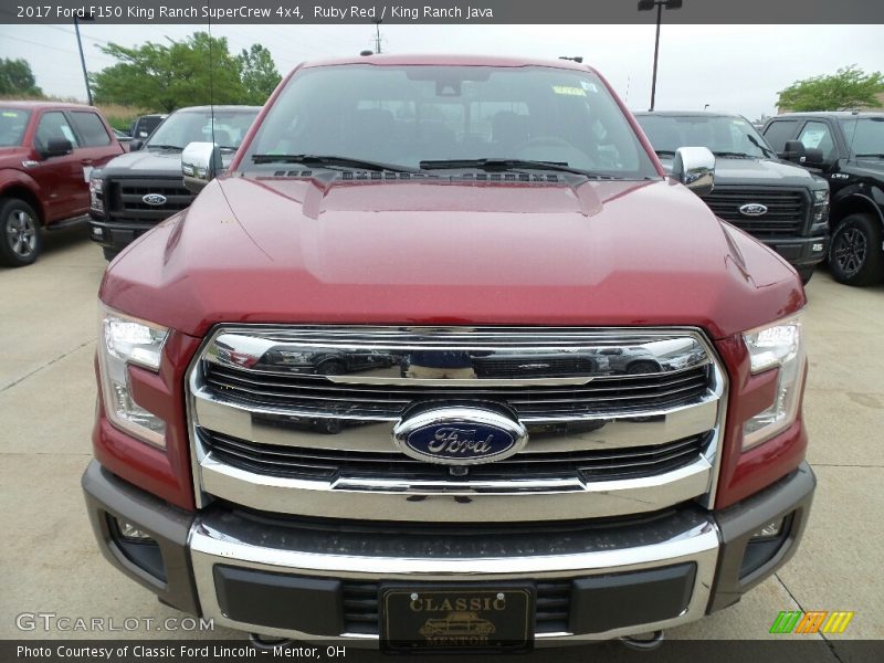 Ruby Red / King Ranch Java 2017 Ford F150 King Ranch SuperCrew 4x4