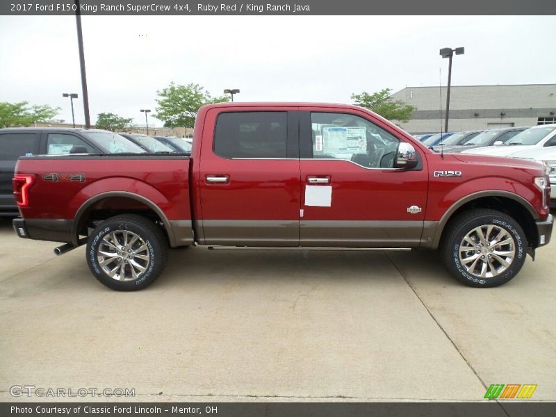 Ruby Red / King Ranch Java 2017 Ford F150 King Ranch SuperCrew 4x4