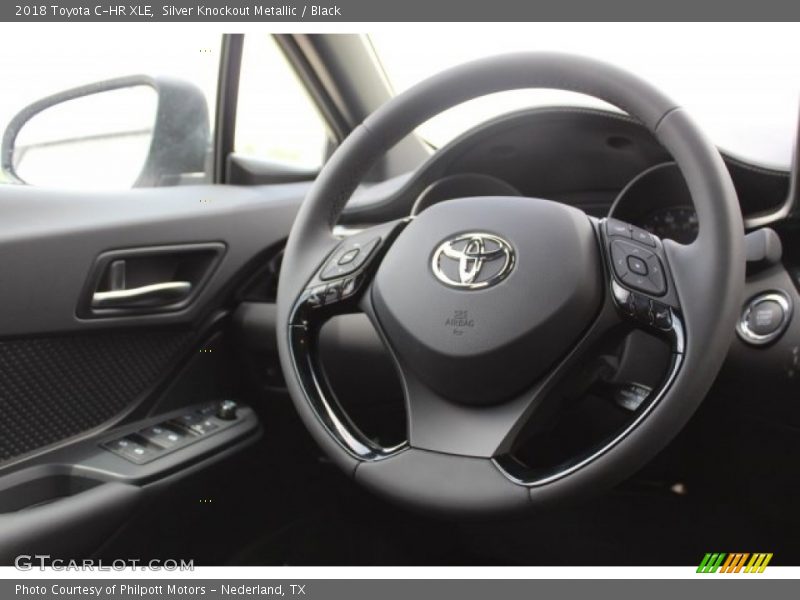 Silver Knockout Metallic / Black 2018 Toyota C-HR XLE