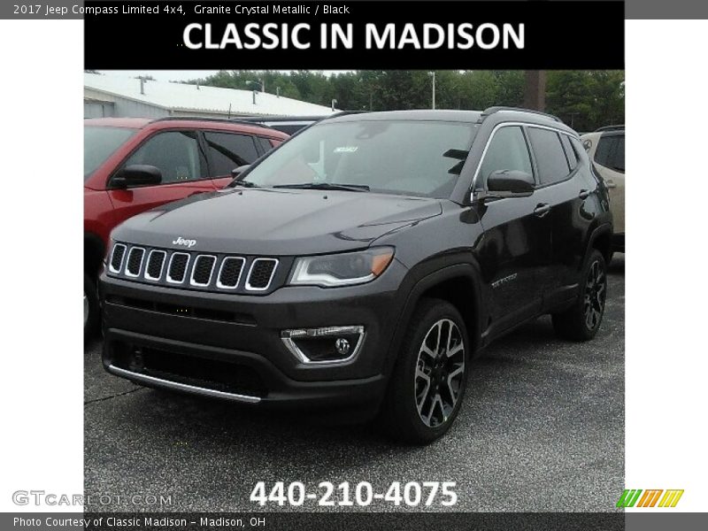 Granite Crystal Metallic / Black 2017 Jeep Compass Limited 4x4