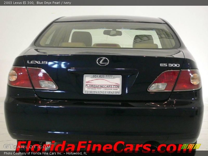 Blue Onyx Pearl / Ivory 2003 Lexus ES 300