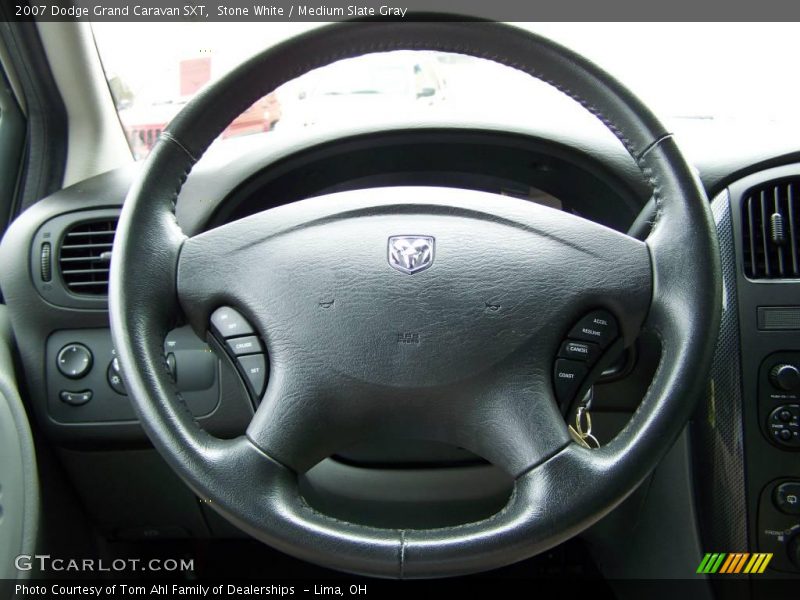 Stone White / Medium Slate Gray 2007 Dodge Grand Caravan SXT