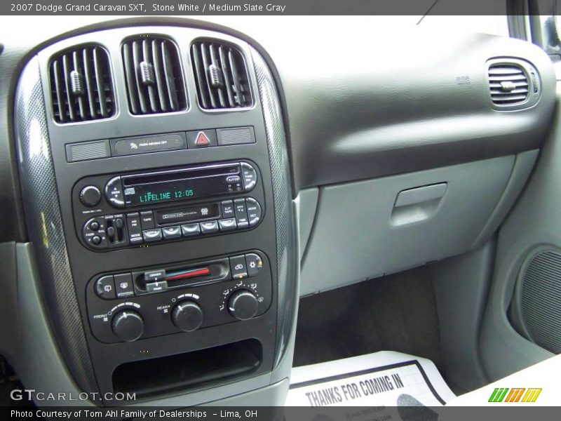 Stone White / Medium Slate Gray 2007 Dodge Grand Caravan SXT
