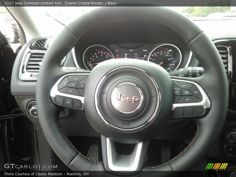 Granite Crystal Metallic / Black 2017 Jeep Compass Limited 4x4
