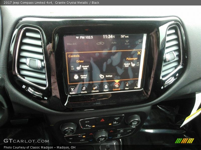 Granite Crystal Metallic / Black 2017 Jeep Compass Limited 4x4