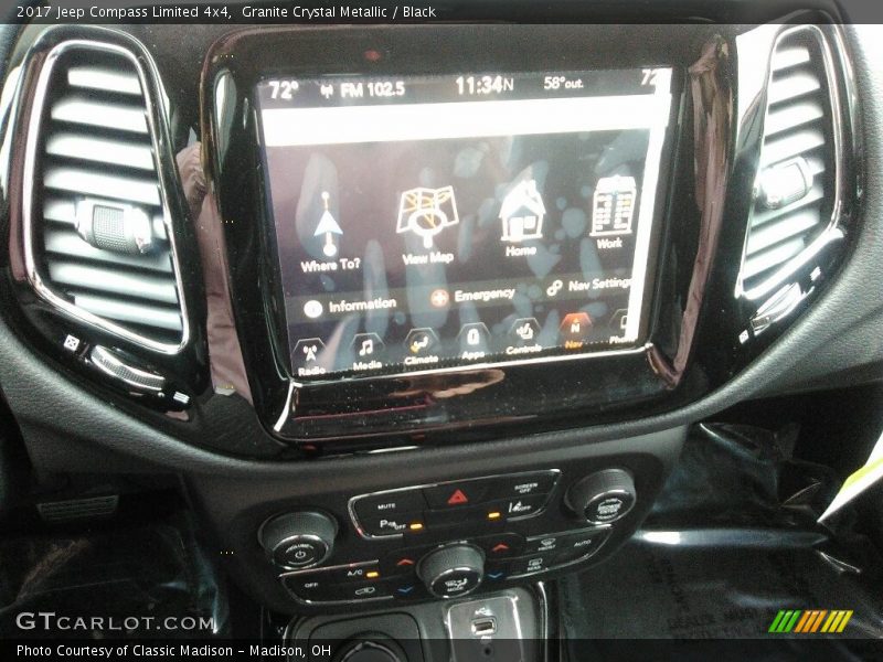 Granite Crystal Metallic / Black 2017 Jeep Compass Limited 4x4