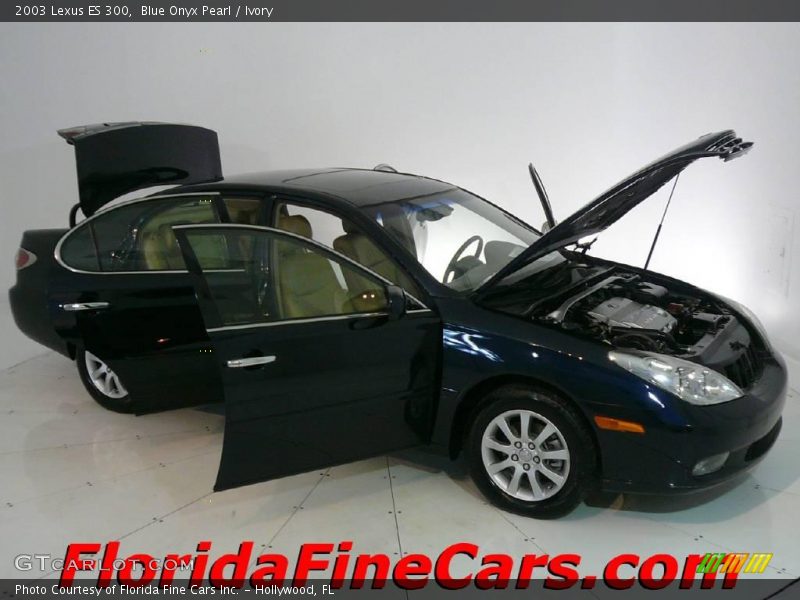 Blue Onyx Pearl / Ivory 2003 Lexus ES 300