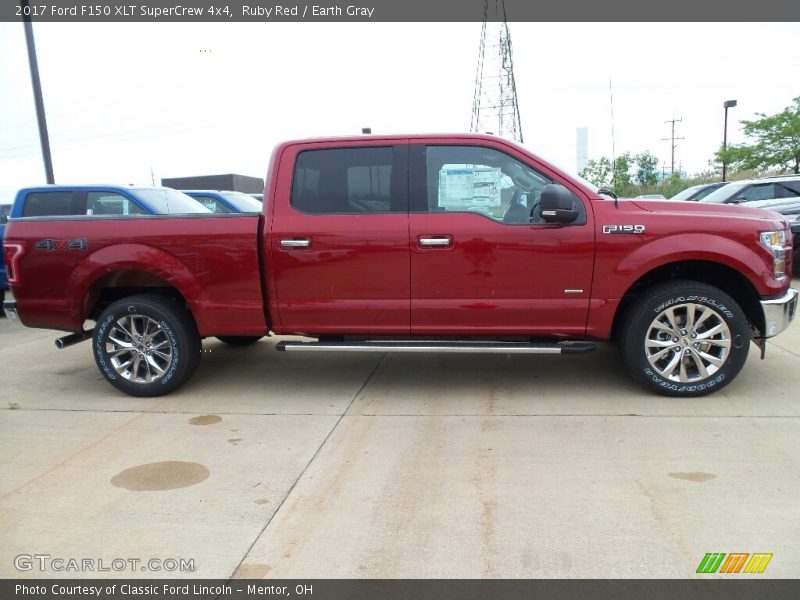 Ruby Red / Earth Gray 2017 Ford F150 XLT SuperCrew 4x4